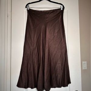 Zara satin effect slip skirt
